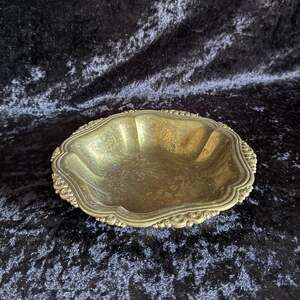 Vintage Brass Bowl | MCM | Trinket Jewelry Candle Dish Cozy Classic Home Decor